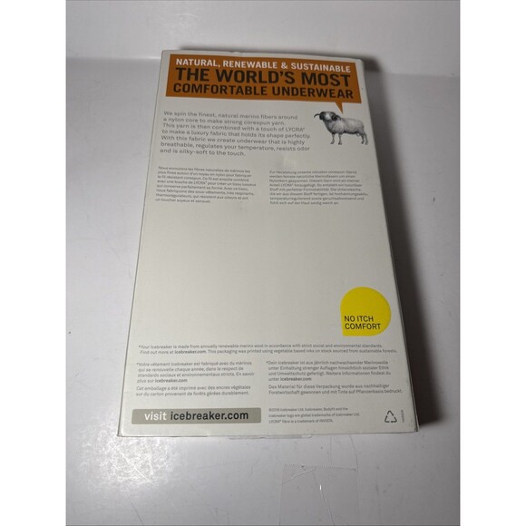 Mens Icebreaker Merino Anatomica Stretch Wool Boxer Black Size: XXL NEW IN BOX - Picture 6 of 8